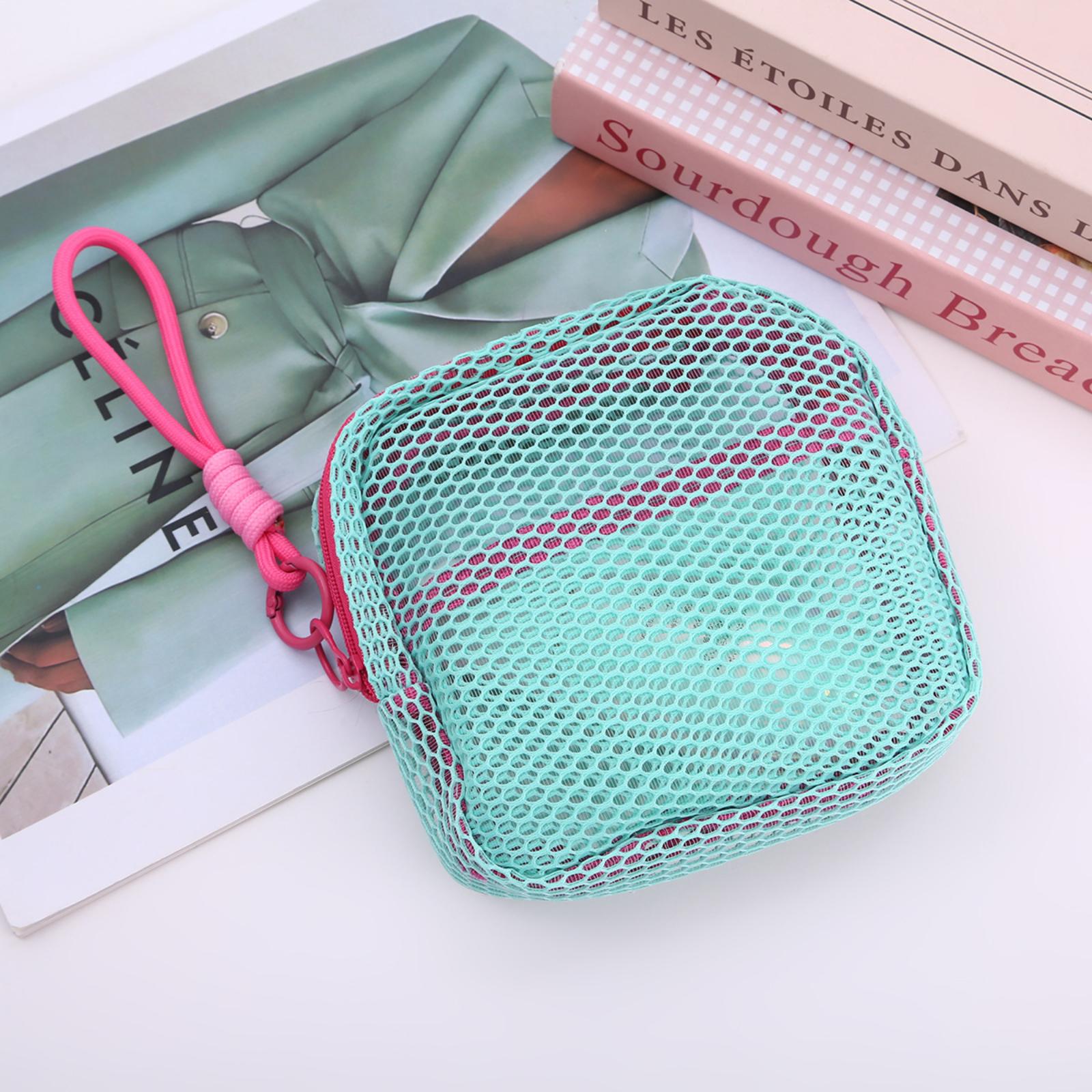 

Portable Coin Purse Mesh Makeup Bag One Size