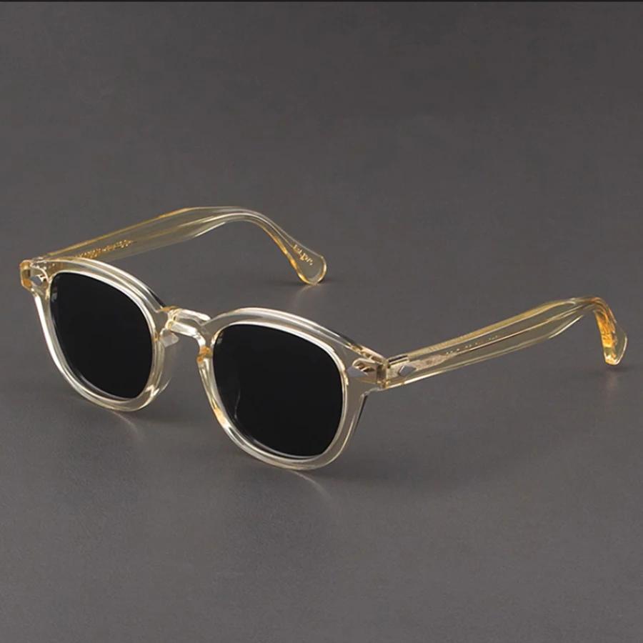 Gafas de sol polarizadas Johnny Depp Lemtosh para mujer, marca de lujo, estilo vintage de acetato, gafas de visión nocturna.