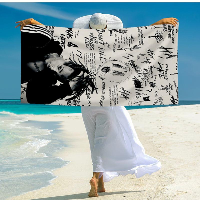XXXtentacion Fashion Beach Towel: Ideal for Summer Adventures Soft, absorbent and quick drying suitable for swimming and bathing