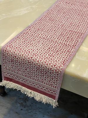 Blockprint Kilim Table Runner