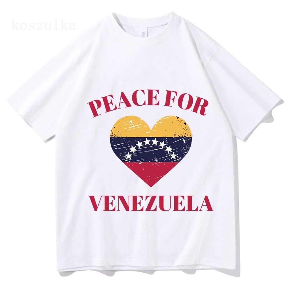 Freedom Venezuela Graphic T-shirt Cotton Short Sleeve Loose Male Tshirts Unisex Hip Hop Streetwear Casual Men Women T Shirt Top