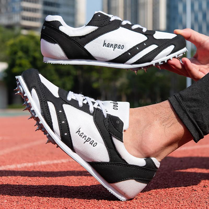 Neue Leichtathletikschuhe Herren Spikes atmungsaktives Mesh Wettkampf Sprint Trainingsschuhe Weitsprung Turnschuhe