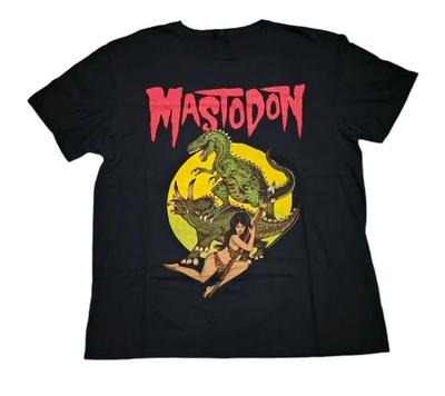 Mastodon Band Dinosaur T Shirt Size S-5XL 2021 Made In USA Metal Rock Reprint Unisex T-Shirt
