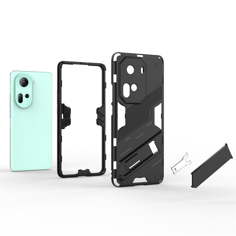 For OPPO Reno 11 Pro Case Luxury Armor Bumper Shockproof Phone Case For OPPO Reno11 Reno 11Pro Magnetic Holder Stand Back Cover