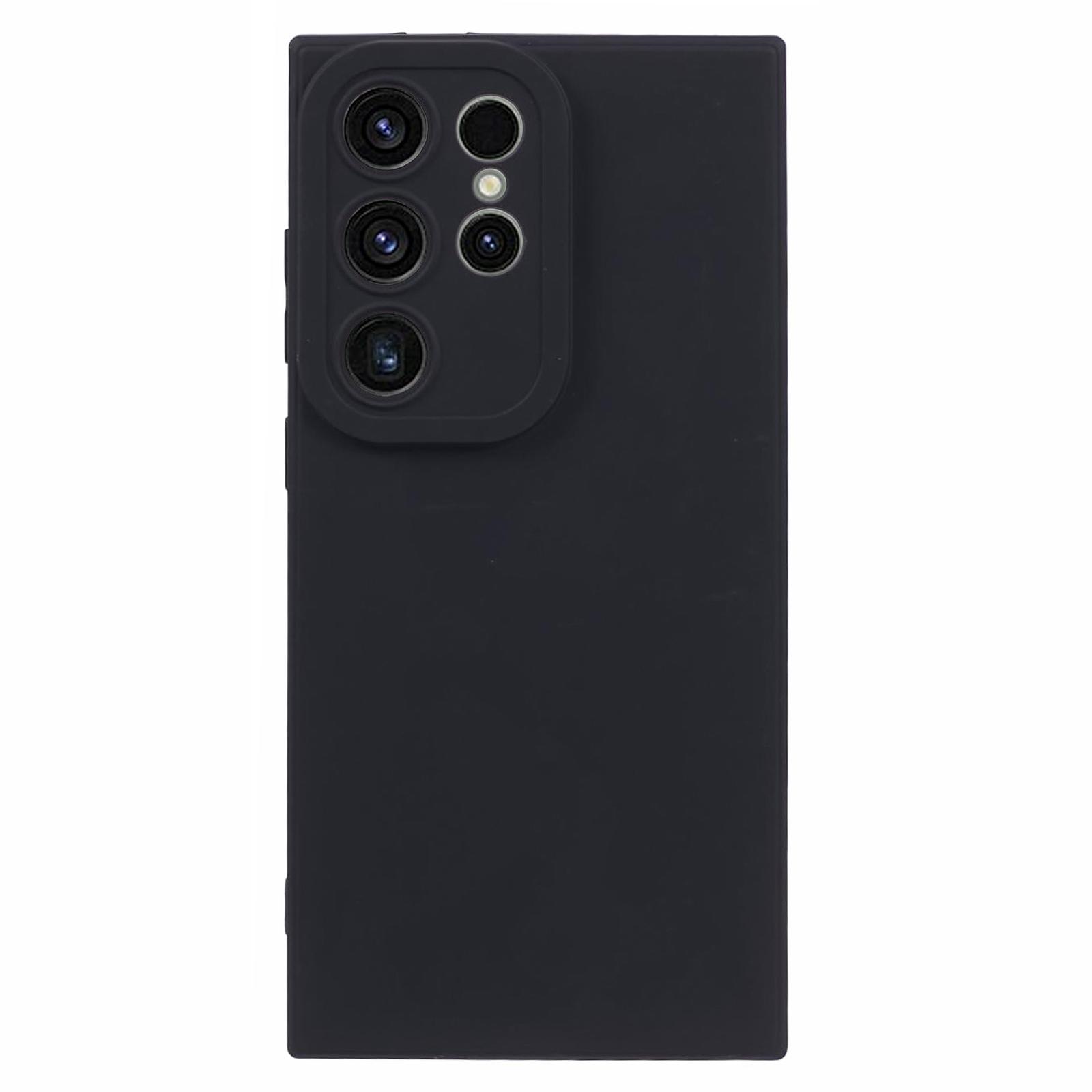 

YX Series For Samsung Galaxy S24 Ultra Case Precise Cutout Matte TPU Phone Back Shell Black