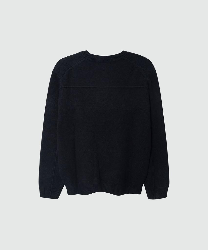 EZIO Soft Plain Round Knit_Black