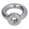 10Pcs Lifting Eye Nut Stainless Steel Ring Shape Fastener Tools for Forestry MachineryM3