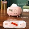 1pc Vintage Radio Tissue Box - Retro Plastic Dispenser for Home Decor Bedroom Bathroom | Valentine's Gift School Supplies