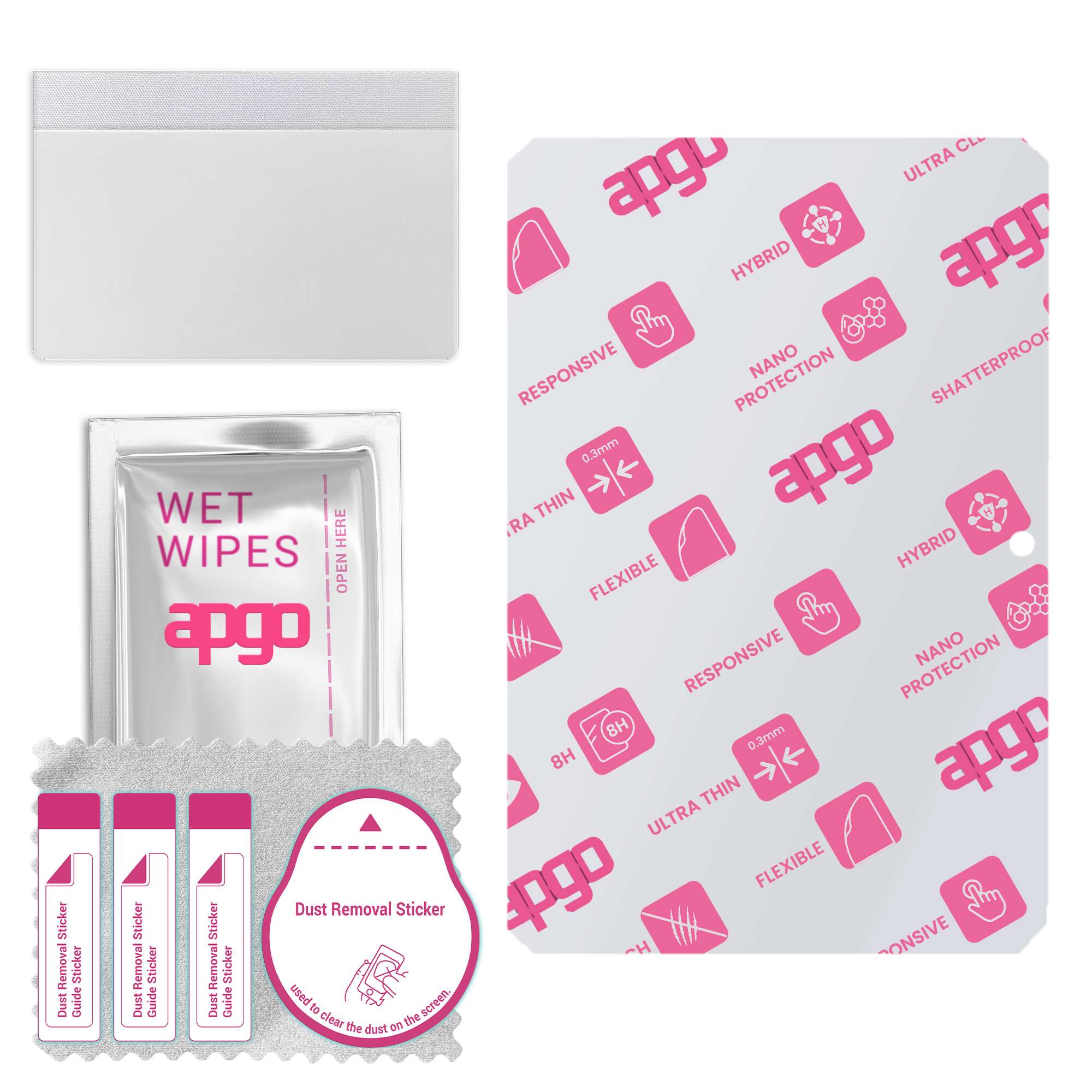 

apgo Ultra-Clear Hybrid protective glass compatible with Oukitel RT6, flexible nano glass, great replacement for tempered glass, scratch-resistant, fu