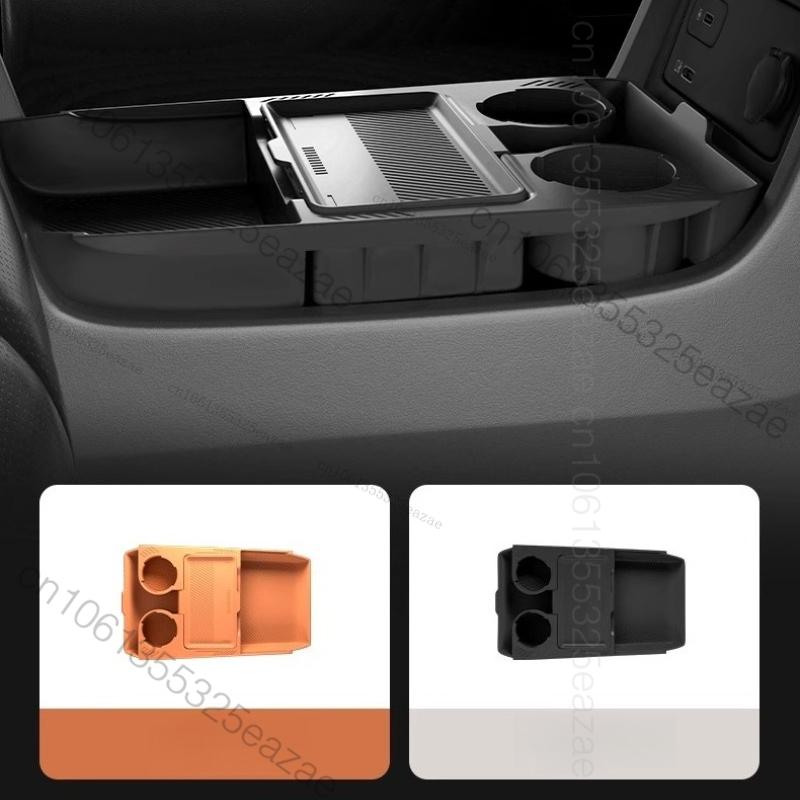 Car Storage Box For GAC AION V Auto Central Control Armrest Box Under Layer Organize Silicone Storage Supplies Accessories
