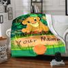 Custom Name "Simba's Journey" blanket for Couch & Bed, Plush Cozy Fuzzy Blanket Super Soft & Warm Blankets for Fall and Winter. 0908449