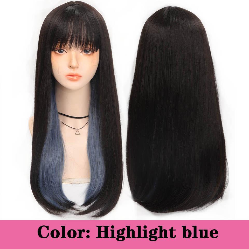 Dlouhá kudrnatá syntetická paruka se středovou ofinou tmavě hnědá paruka z přírodních kudrnatých vlasů ženská Cosplay paruka paruka z tepelně odolných vláken