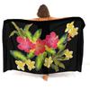Bikini Coat Anti-Slip Sarong Hawaiian Vintage Pattern Custom Floral Print Polynesian Sarong Summer Beach Soft Shawl