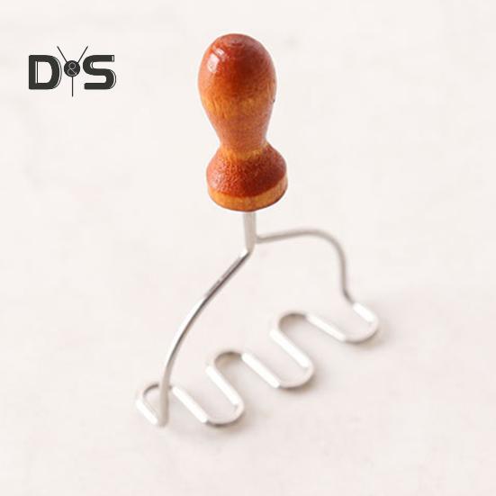 1 Set Miniature Kitchen Tools Mini Honey Mixer Mashed Potato Press Miniature Cooking Baking Utensils Models for 1:12 Miniature House