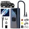 3-in-1 Car Wireless Air Pump with LED Light Portable Car Inflator Pump Bicycle Air Compressor for Automobile Bicycle Ball