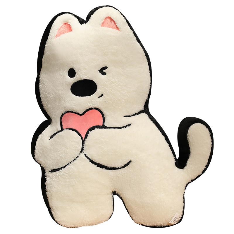 West Highland Cartoon Dog Plush Toy Pp Cotton Filling Couch Decor Kids Room