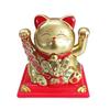 Y Solar Fortune Cat Waving Hand Ornament: Light-Powered Decor for Car, Living Room, or Office Desk