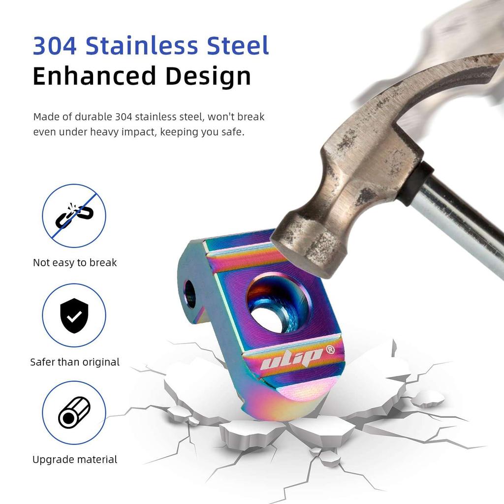 Colorful stainless steel folding buckle for xiaomi scooters with stainless steel axle