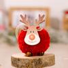 And Festive Cozy Large Wool Felt Reindeer Ornament With Charming Wooden Antlers