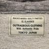 WACKO MARIA made in Japan Back print Long sleeve sweat Zip hoodie L gray Men's Used