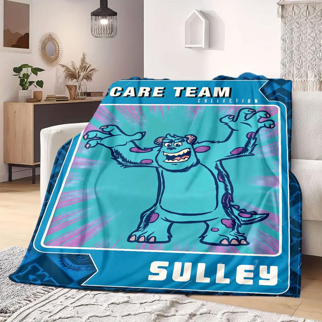 Coperta in Flanella Mostro Design Stampato Cartone Animato per Viaggi Picnic Camere da Letto Divani Letti Sedie Arredamento per la Casa Stile Nuovo Arrivo