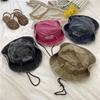 Mountaineering Hat Women's Summer Outdoor Camping Western Cowboy Hat Sunshade Sunscreen Bucket Hat Pink Retro Hat