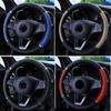 38CM Car Steering Wheel Cover PU Leather Anti Slip Steering Wheel Case Car-styling Universal Car Decoration Accessories