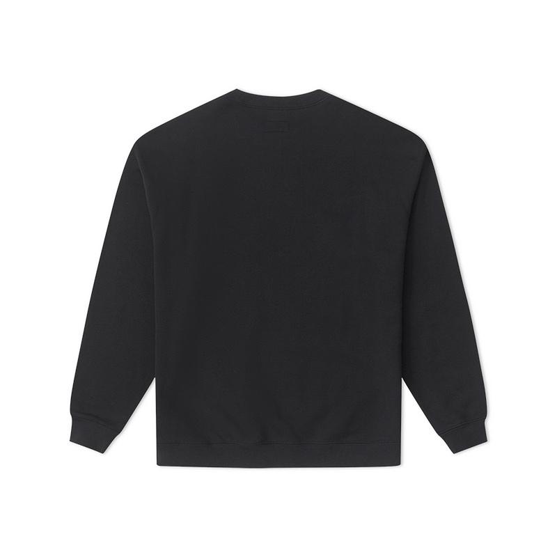 New Converse Sweatshirt Men's Black 10027103-A01