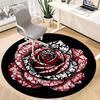 1pc Rose Pattern Chair Carpet for Office, Non-slip, Soft and Durable Office Rug for  Decoration, Perfect for Office Yy260105048