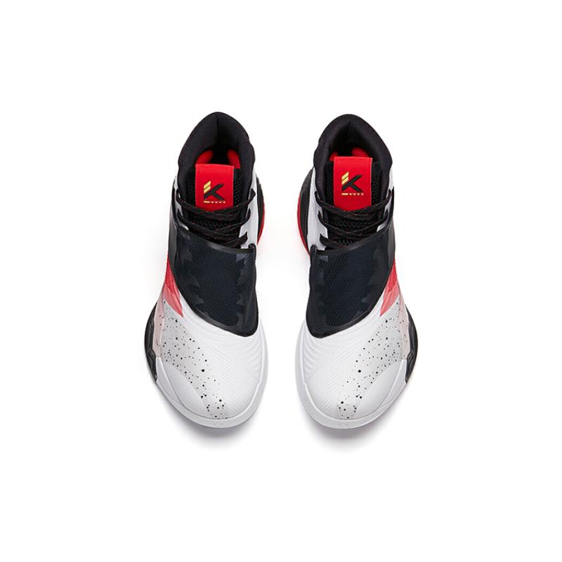 Anta KT6 Anti-Slip Wear-Resistant Mid-Top Performance Basketball Shoes Men's Red Sneakers 112131101-3
