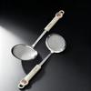 304 Stainless Steel Residue Filter Long Handle Skimmer Spoon Multifunctional Food Strainer Mesh Spoon Colander Kitchen Utensils