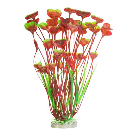 

Имитация водных растений, аквариум, резервуар для рептилий, пластиковая модель искусственной травы, орнамент, аквариум, террариум красный