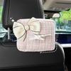 Auto tissuebox Schattige strik autostoel achterkant pompdoos Premium gevoel auto tissuezak