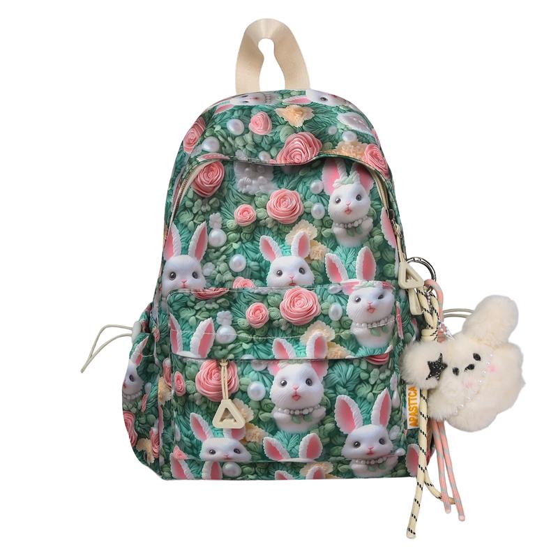 Three-Dimensional Cartoon Backpack for Junior High School Students Lightweight Schoolbag Printed Small Backpack