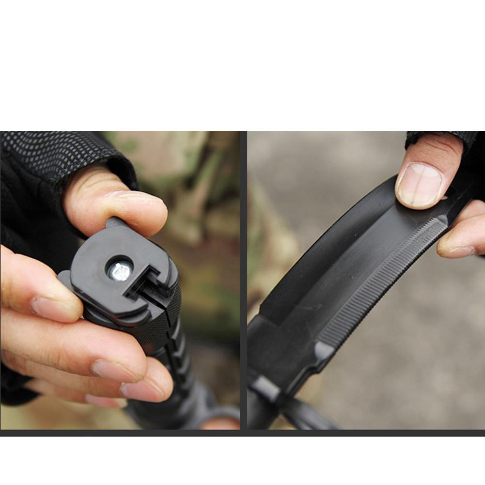 30cm Rubber Training Knife Straight Flexible Blades Practice Drills Movie Props Cosplay Equipment