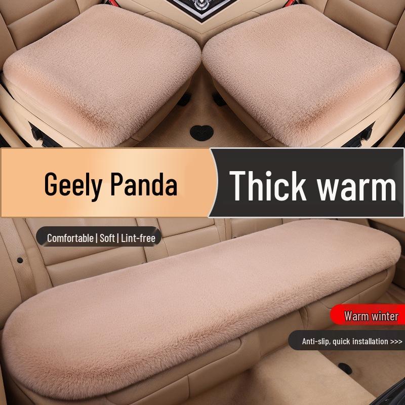 2023-24 Geely Panda Plush Seat Cushion: Winter Warmth for Mini Panda Endurance Bear Car