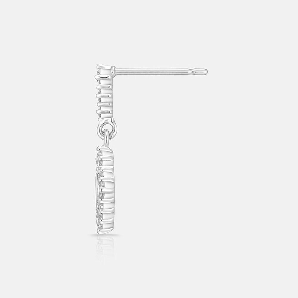 M Basic Sterling Silver White Earrings A231Se9025Wpa .