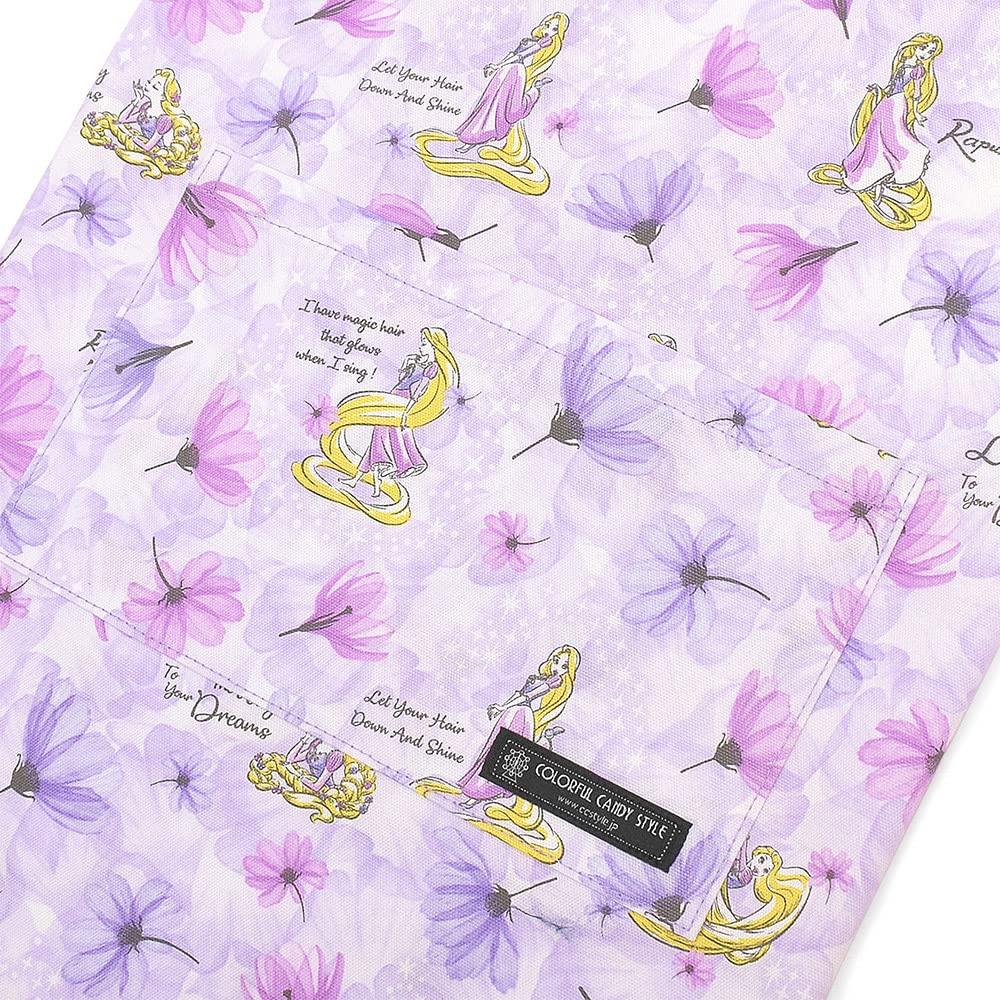 COLORFUL CANDY STYLE Disney Back Cross Apron 100-120 with Triangle Scarf for Children  Rapunzel  FASHIONABLE PRINCESS  Rapunzel  N7907310 Purple