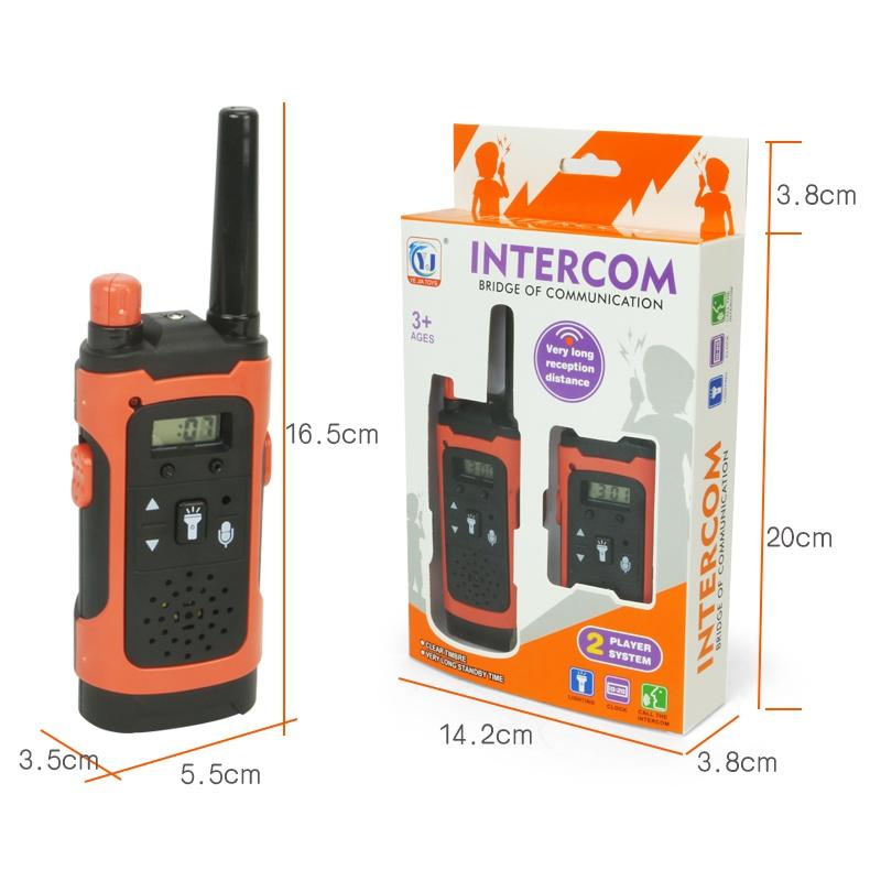 2PCS Walkie-talkie Remote Dual-use Radio Electronic Portable Children's Toys Girls Boys Camping Hiking Birthday Christmas Gifts [with LED Lighting]