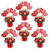 White Cardstock Vase Toppers Valentines Party Craft Set 15Pcs Assembled Home Decoration Accessories