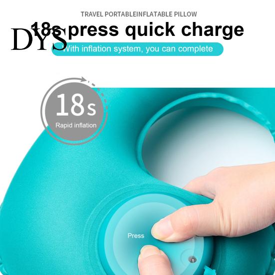 Inflatable U-shaped Pillow Neck Waterproof Built-in Pump Fatigue Relief Outdoor Traveling Car Airplane for Daily Use U Shaped Travel