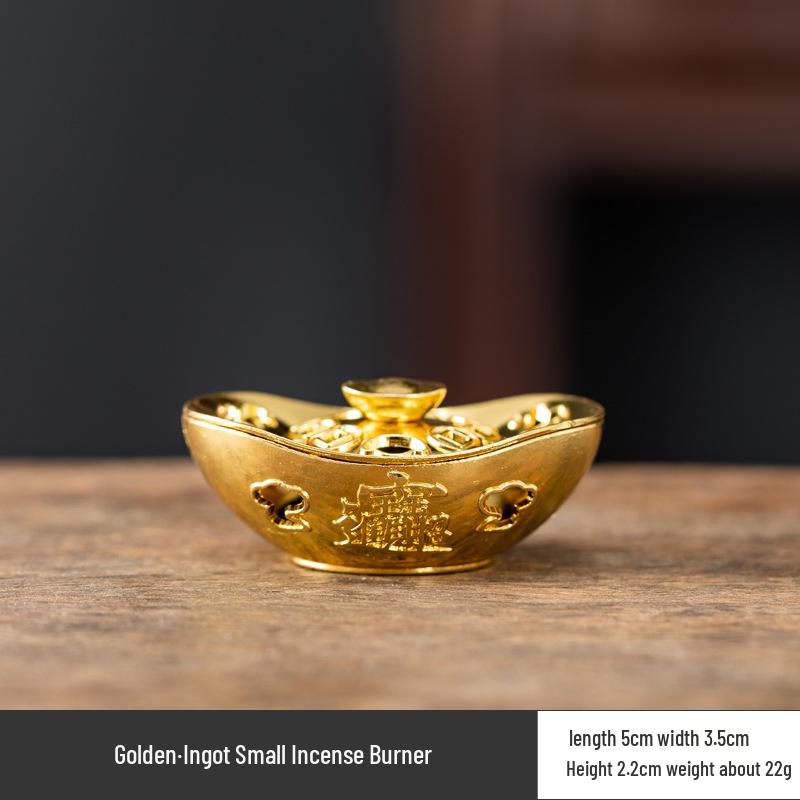 Vertical Baifu Hollow Creative Alloy Incense Burner - Office Decor