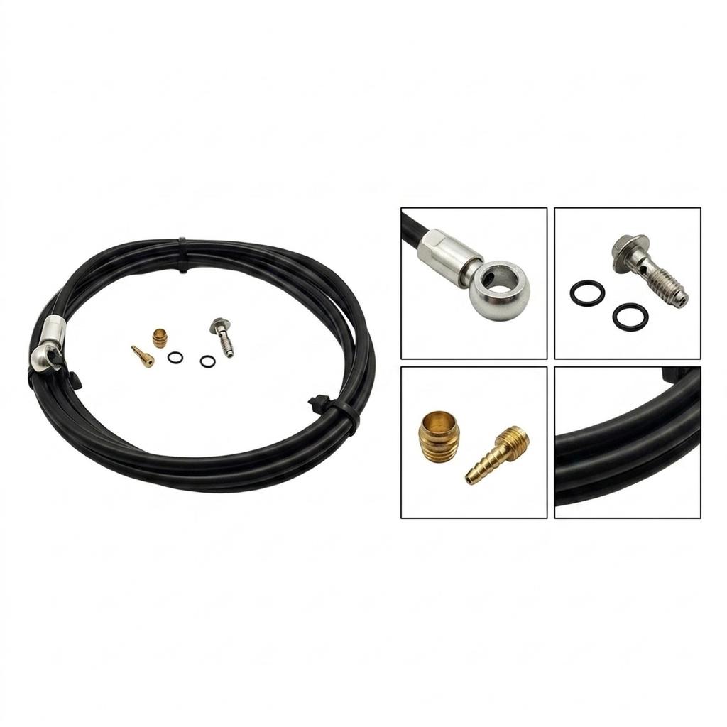 Complete Set 2000mm Hydrolic Brake Hose with Accessories for MAGURA Models