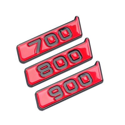 2 szt. Czerwone naklejki boczne na błotnik 800, 900, 700 dla Brabus AMG G800 G900 W464 W463 G63 G65 Naklejka na błotnik Brabus
