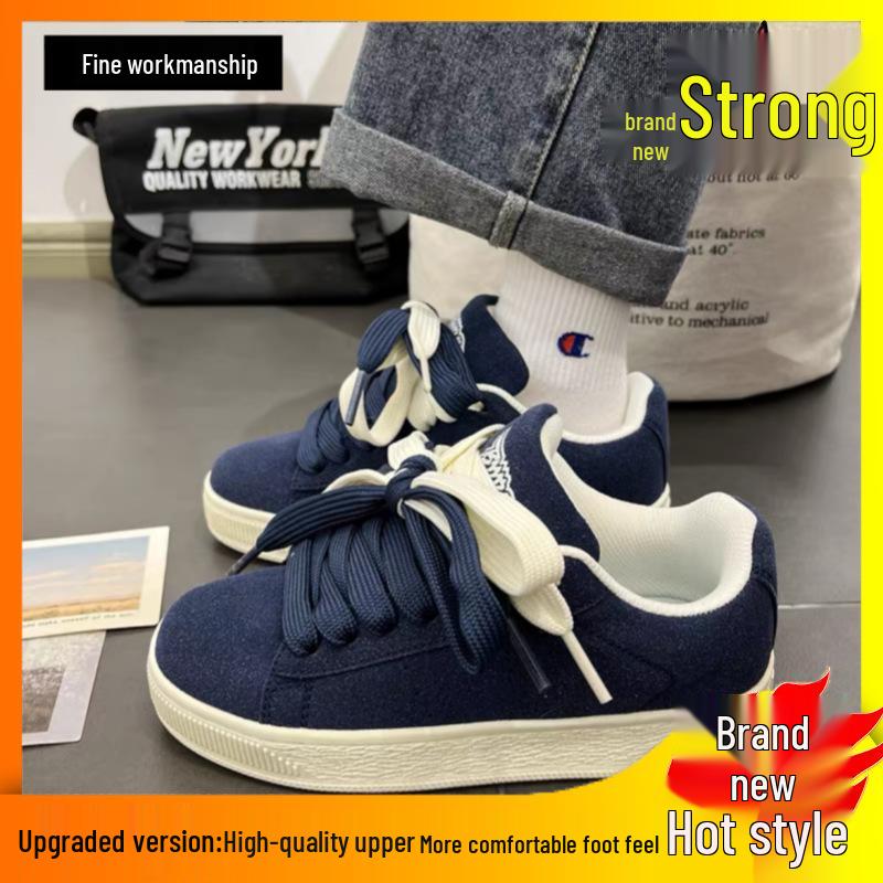 

2025 Autumn/Winter Retro Casual Skateboard Shoes: Chic Unisex Black Canvas Sneakers 55