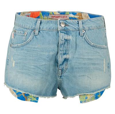 Superdry Vintage Yüksek Bel kot şort