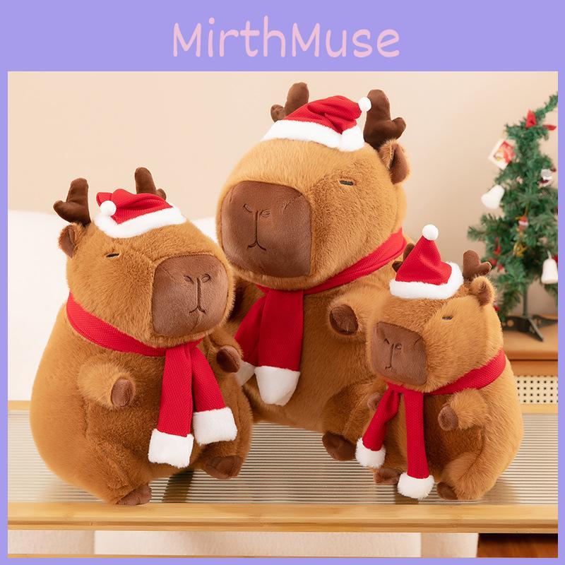 Adorable Brown Capybara Plush Toy Soft Cuddly Cushion For Christmas Decor 30cm To 50cm