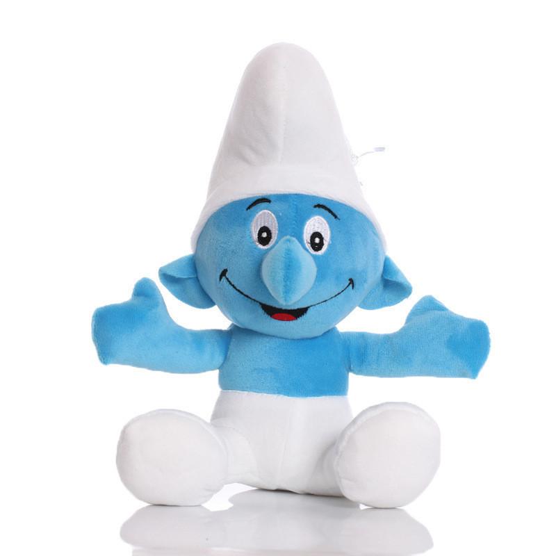 Adorable Blue Smurf Plush Doll Soft Stuffed Toy With Pp Cotton Filling For Kids