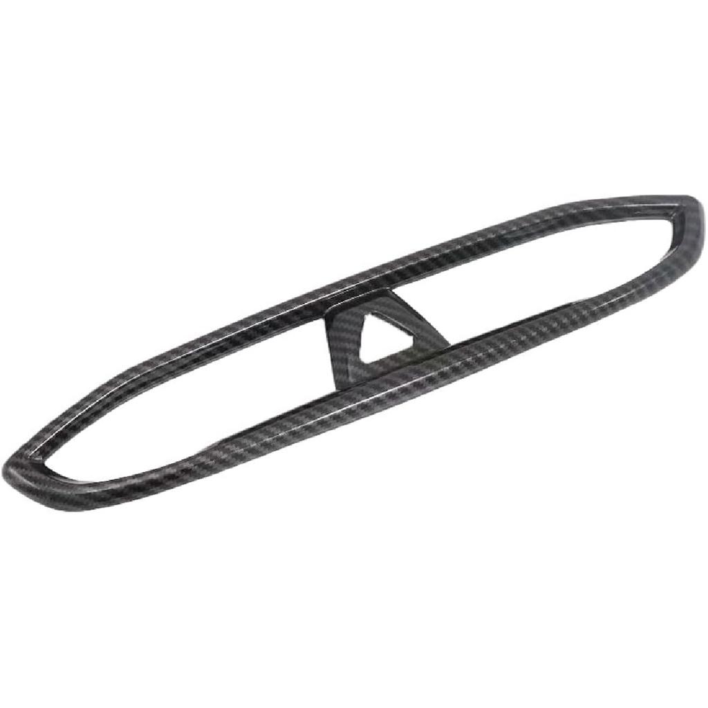 Kadore for 2019-2023 Hyundai Santa Fe Carbon Fiber Style Center Side Air Condition Vents Outlet Cover Trim 3-pc