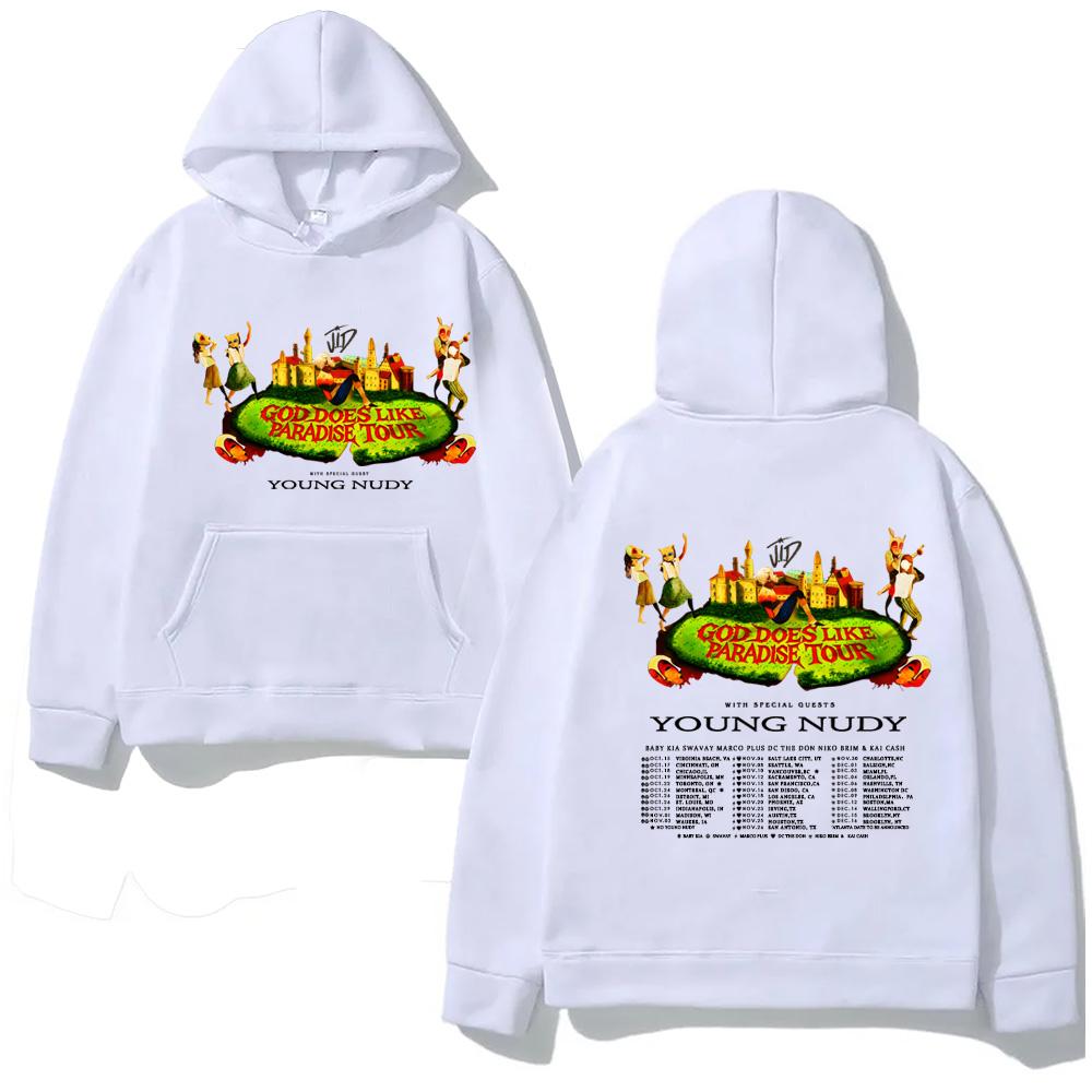 J.I.D-GOD DOES LKE PARADISE TOUR2026 Hoody for Autumn/Winter High Quality Comfortable Pullovers Fleece Clothes